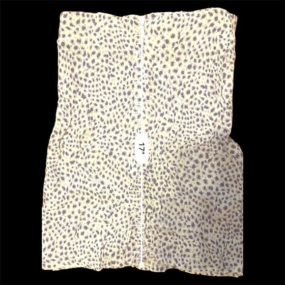BRANDY MELVILLE CLARE SEPHIRA CHEETAH midi SKIRT PURPLE white CHEETAH print XS - Picture 7 of 7